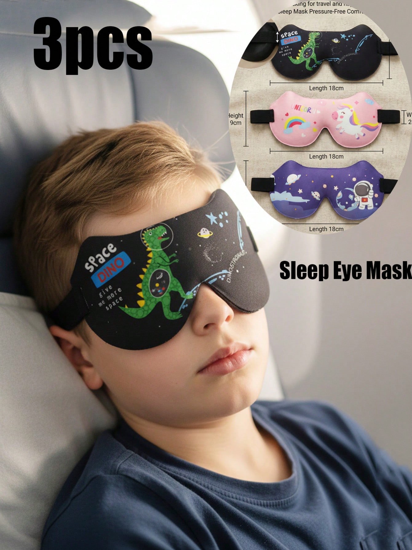 3D Printing Mask - 3 adet çocuklar yetişkinler 3D Stereo