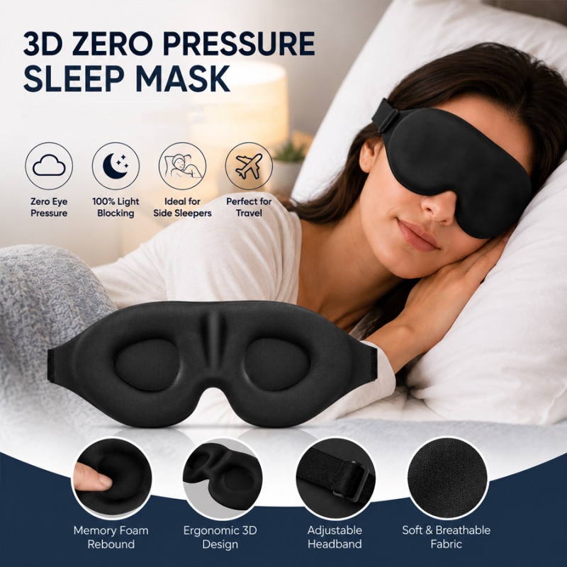 3d Uyku Göz Maskesi Konfor Işı - 3D Printing Mask incelemesi ve fiyatı